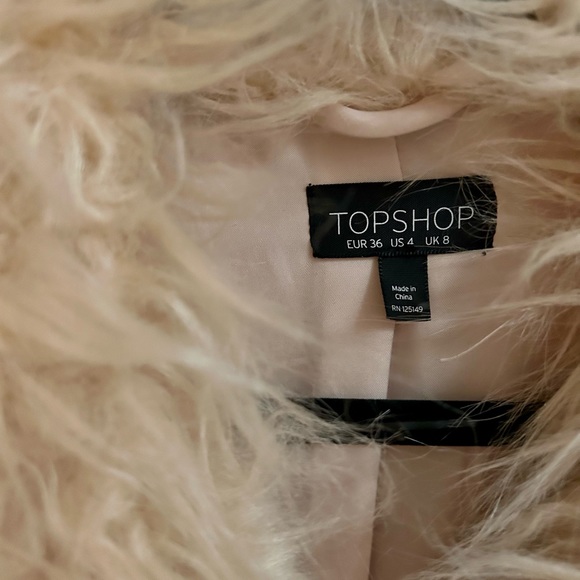 Topshop bomber jacket fuzzy - Picture 4 of 5